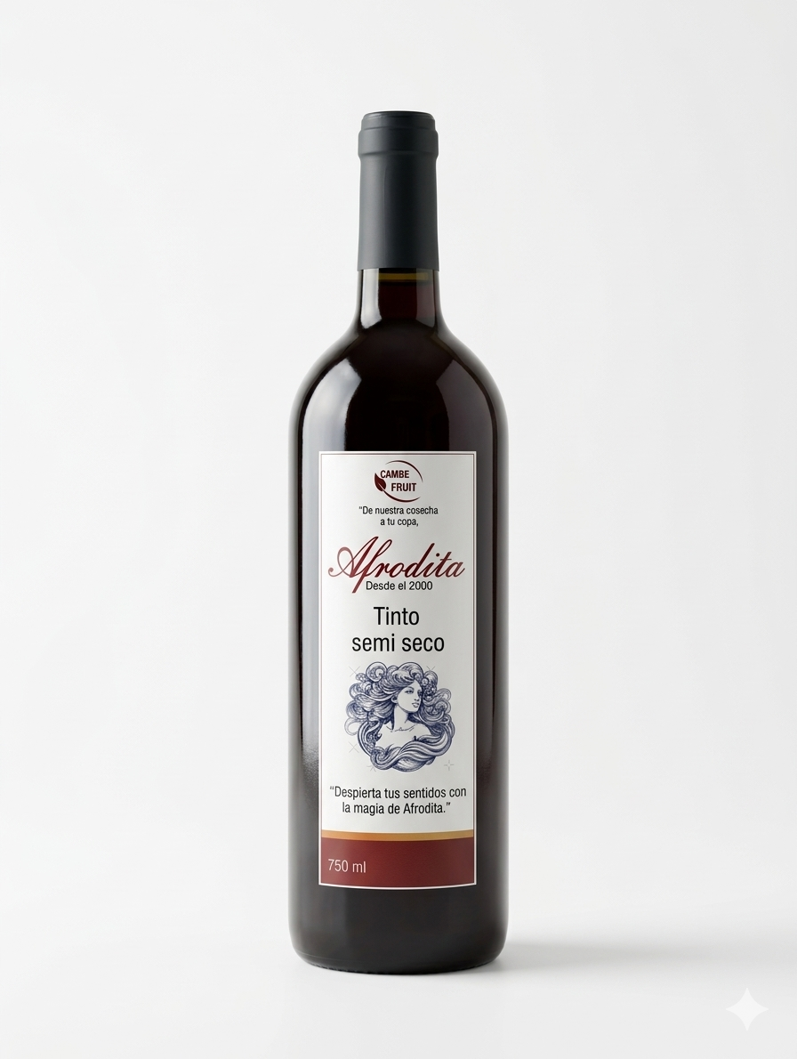 Vino tinto semiseco 